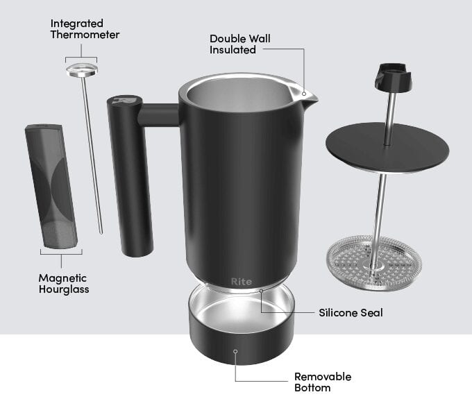 french press - design